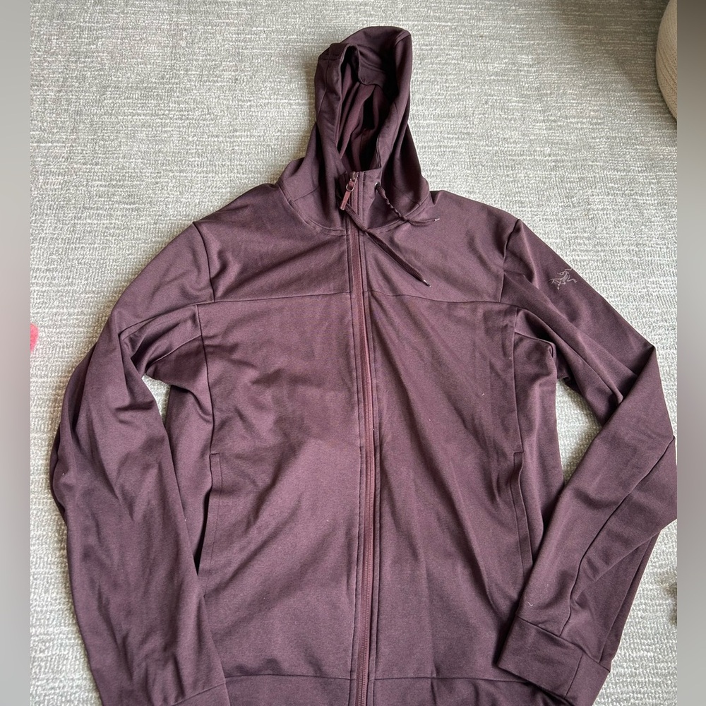 Large hooded Arcteryx fleece jacket